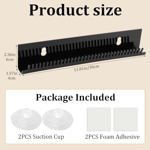 Hair Extension Holder, Wig Stand Hair Extension Display with Suction Cups & Foam Pads, Hai-r Hanger Tool for Washing, Coloring and Blow-Drying of Weft, Clip-In, Tape-In Extensions(COLOR:Black)