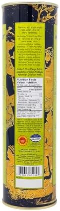 Mythology Greek Olive Oil From Greece, Cold Pressed Extra Virgin Olive Oil, Certified PDO Kolymvari Chania Crete, 1 Liter