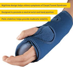 Futuro Night Wrist Sleep Support Brace, Adjustable Nighttime Splint for Carpal Tunnel Relief, Cushioned Beads and Removable Stabilizer, Fits Left or Right Hand (2-Pack)