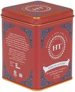 Harney & Sons African Autumn Rooibos Tea, HERBAL, 20 sachet tin