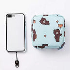 Sanitary Organizer Bag: 4.72 * 4.72in Compact Accessories Management(White)
