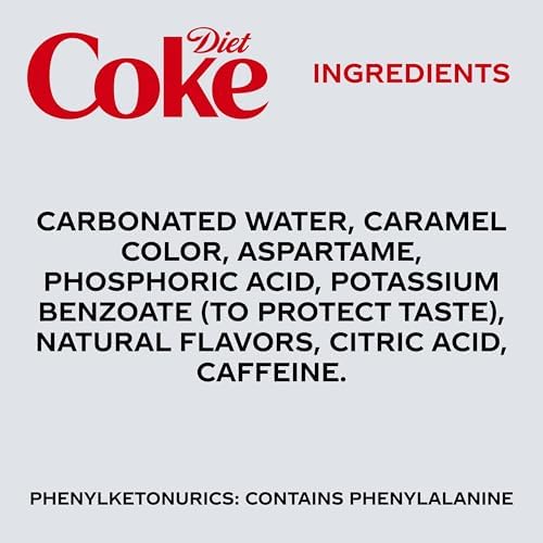 Diet Coke Soda Soft Drink Fridge Pack Mini Cans, 7.5 fl oz, 10 Pack
