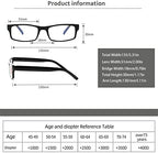 BIENCOOL 6 Pack Reading Glasses Traditional Frames for Men and Women Readers with Spring Loaded Hinges