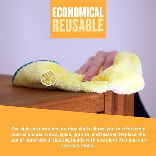 E-Cloth Duster & Cleaning Bundle - Microfiber Cloth Set - Includes Flexi-Edge Floor Dusting Mop, High Performance Dusting Cloth & Glove, Cleaning Wand, and Replacement Mop Head