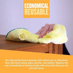E-Cloth Duster & Cleaning Bundle - Microfiber Cloth Set - Includes Flexi-Edge Floor Dusting Mop, High Performance Dusting Cloth & Glove, Cleaning Wand, and Replacement Mop Head
