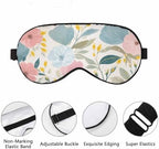 Spring Flowers Sleep Eye Mask Lovely Floral Men Women Sleep Mask with Adjustable Strap Eye Cover Eye Shade for Travel, Nap,Meditation
