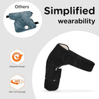 Comfytemp Shoulder Heating Pad for Rotator Cuff, Heating Pad for Shoulders with Brace, Electric Heated Shoulders Wrap for Men Women Mom Dad, 3 Heat Settings, 2H Auto-Off (S/M)