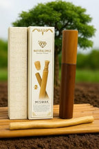 Miswak Sticks for Teeth (2-Pack) – Natural Fresh Siwak Sticks with Bamboo Holder, Travel-Friendly Organic Toothbrush Alternative for Teeth & Gums