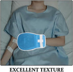 Beavorty Elderly Wrist Glove: Mesh Fabric Breathable Finger Control Glove Fastener for Patients - Anti-Grip Mitten for Care