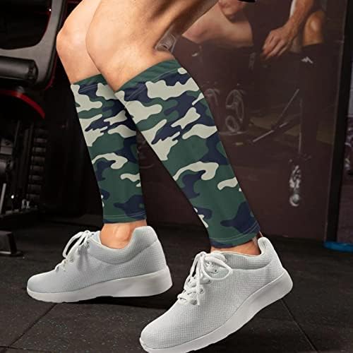 FUSRIRE Leg Compression Sleeve for Men Women 2 Pcs Leg Compression Socks Calf Support Sleeves Sports Accessories