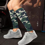 FUSRIRE Leg Compression Sleeve for Men Women 2 Pcs Leg Compression Socks Calf Support Sleeves Sports Accessories