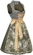 Oktoberfest Bavarian Dress Women's Dirndl Dress German Costume Plaid Maid Halloween Party Outfits