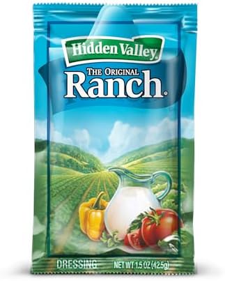 Ventura Foods Hidden Valley Original Ranch Dressing and Dip, 1.5 oz Individual Packets, Creamy Herb and Spice Blend, 84 Count