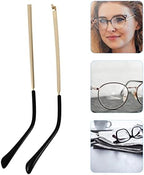 Glasses Temple Replacement Arms Pair 5.51 Inch Metal Eyewear Frame Temples Compatible with Sunglasses Reading Glasses Durable Eyeglass Replacement Arms