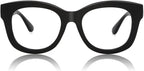 JiSoo Oversized Reading Glasses for Women Men, Stylish Designer Readers Women with Large Frame