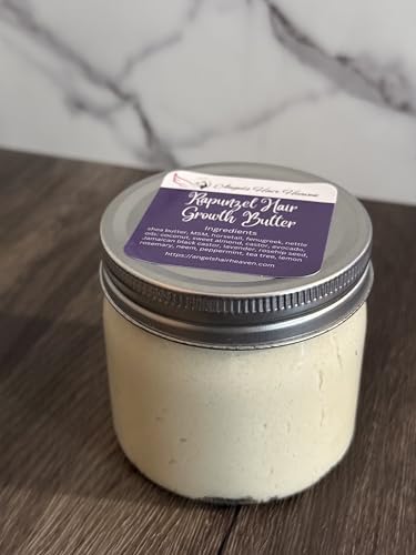 Rapunzels Hair Growth Butter – Restorative Hair Loss & Thinning Treatment – Repairs Dry Hair, Strengthens Roots, Reduces Breakage & Promotes Healthy Scalp 6(oz)