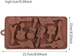2Pcs Guitar Molds Music Instruments Silicone Chocolate Mold For Chocolate Candy