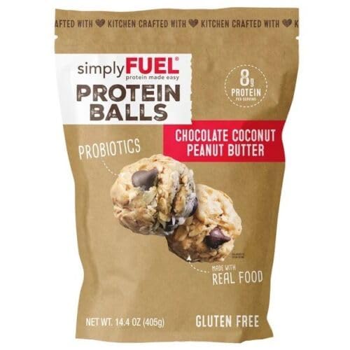 Hairless Brush Simply Fuel Protein Balls, Chocolate Coconut Peanut Butter (14.4 Ounce)