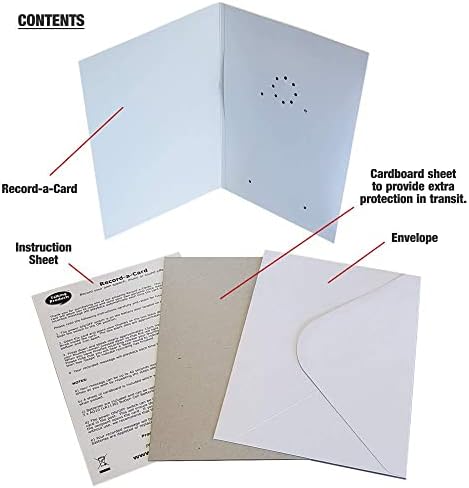 Talking Products Voice Recordable Talking Greeting Card, 40 Seconds Recording with Replaceable Batteries, Record and Send a Personal Voice Message for Birthday, Christmas & Mother's Day