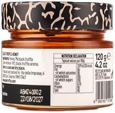 Be Truffle - Black Truffle Honey 4,2 OZ - 120g - 100% Made in Italy - Gluten-Free, Cholesterol-Free