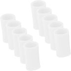 5pairs Silicone Finger Sleeves Protectors for Joint Coverage Breathable Anti-Friction Finger Covers for Typing Gardening and Sports Activities
