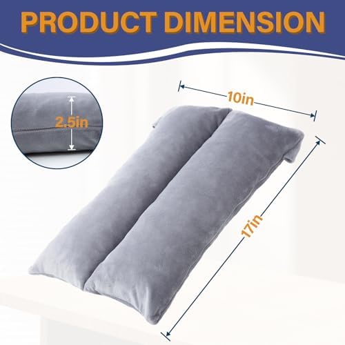 1 MIDDLE ONE Arm Pillow, Memory Foam Arm Rest Pillow for Adults and Side Sleepers, Elbow Support Elevation Pillow for Post Surgery and Numbness with Removable Cover (Grey)
