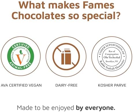 Fames Chocolates Gourmet Truffle Collection – 8-Piece Premium Chocolate Gift Box for Birthday, Holiday, Thank You, Corporate – Dairy-Free, Kosher, Vegan Gifts