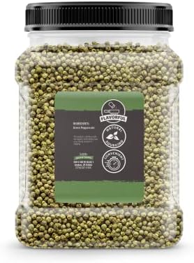 Birch & Meadow 1.25 lb of Green Peppercorns, Fresh & Mild Flavor, Whole & Dried