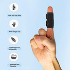 Finger Splint Finger Sleeves Protectors, Adjustable Trigger Finger Splints Thumb Splint Brace for Finger Support Compression Finger Tape for Arthritis - M