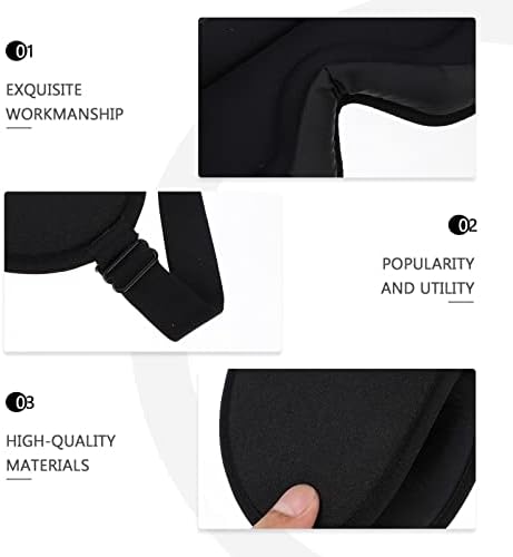 Sleep Eye Mask for Complete Light Blocking Comfortable Black Blindfold for Travel and Rest for Men and Women Made from Breathable Material