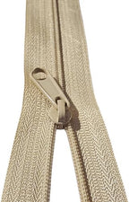 MebuZip #3 Nylon Coil Zippers by The Yard Bulk Zipper Roll Zipper Tape 10 Yards with 25pcs Pulls for Sewing Tailor DIY Craft Bags Pillows (Beige 10Yards)