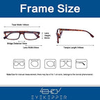 Eyekepper Reading Glasses Women - 4 Pack Comfort Readers Men（2Tortoise-2Black，+1.25）