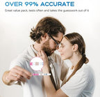 Pregnancy Tests with Cup, HEAL-CHECK Bulk Pregnancy Test Strips for Home Detection, Over 99% Accuracy, Individually Wrapped, Extra-Wide 5mm HCG Test Kit Comfortable Grip, 25 Count, Pruebas De Embaraz