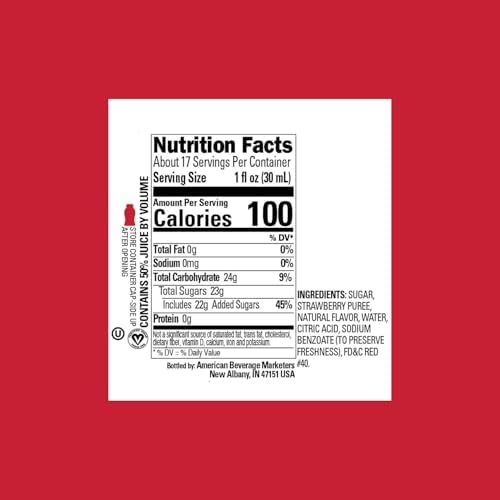Strawberry Reàl Infused Exotics, Strawberry Puree Infused Syrup, 16.9 FL OZ Squeezable Bottle (Pack of 3)
