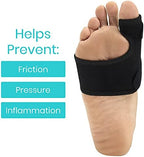 Vive Bunion Brace (Pair) - Big Toe Corrector Straightener with Splint - Hallux Valgus Pad, Joint Pain Relief, Alignment Treatment - Orthopedic Sleeve Foot Wrap Support for Men and Women (Black)
