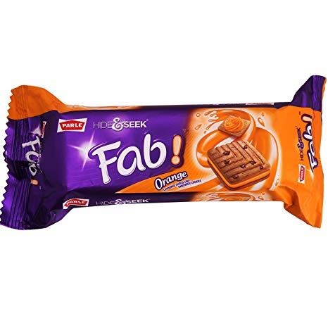 Parle Hide & Seek Fab - Orange - 112g - (pack of 4)