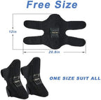 TANGABA Joint Support Knee Braces 2 Pack(Upgraded), Non-Slip Support Brace for Men Women, Knee Pain Relief Brace Powerful Rebound Spring Force Protection Booster for Climbing, Squat, Volleyball-Black