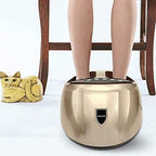 Foot Massager Machine with Heat, Electric Shiatsu Foot Massagers with Air Compression, Deep Kneading Therapy for Plantar Fasciitis Relief, Suitable for Home/Office Use, Gold