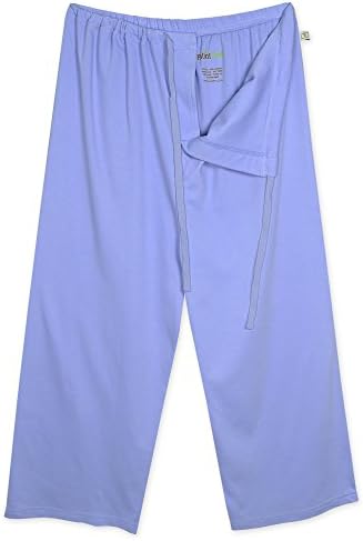 PatientStyle Unisex Hospital Patient Drawstring Pants (X-Large, Dark Blue) -Inseam 20.5" to Prevent Tripping