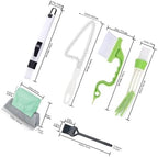 iplusmile Window Gap Cleaning Brush Set 8 Pieces Crevice and Groove Household Cleaning Brushes for Window Tracks Tile Slots Blinds and Narrow Space