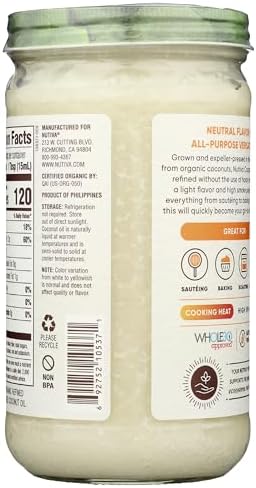 Nutiva Refined Coconut Oil, 23 Ounce