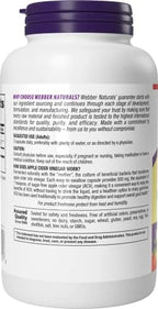 Webber Naturals Apple Cider Vinegar Capsules, ACV with Mother, 1500 mg per Serving, High Potency, 240 Capsules, Natural Digestion Support, Sugar, Dairy & Gluten Free