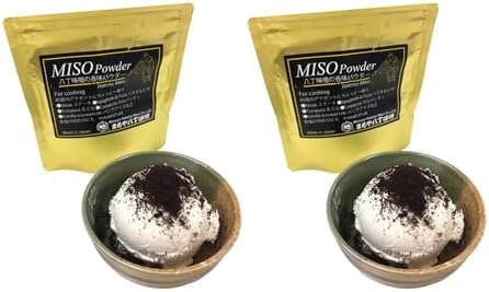 Hatcho Miso Powder - Pack of 2-1.76 oz (50 g) x 2 - All-Natural Fermented Soybean Seasoning - For Soups, Marinades, Sauces - Product of Japan