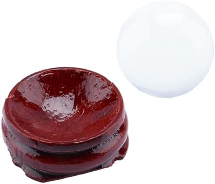 Crystal Ball, 40mm Asian Rare Quartz Crystal Ball with Stand Base for Meditation and Decoration Feng Shui Crystals