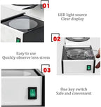 Glasses Lens Stress Tester Machine, Crystal Lens Detector, Polarized Stress Meter, Measuring Stress and Strain in Lenses
