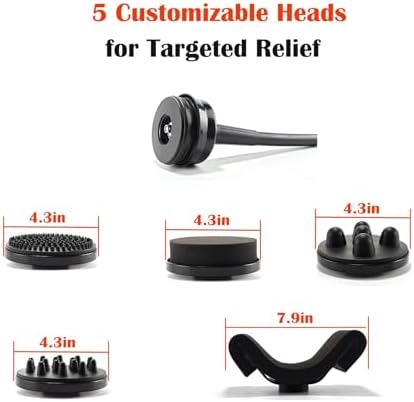 Cellulite Massager Electric Vibration Professional – with Trolley & 5 Interchangeable Heads, Deep Tissue Relief, Muscle Relaxation, Durable Design for Salon & Home Use
