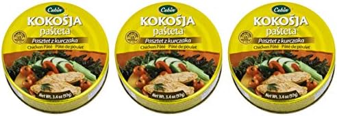 Cekin Chicken Pate Kokosja Pasteta Pack of 3