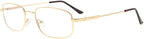 Eyekepper Mens Womens Reading Glasses Bendable Titanium Memory Readers