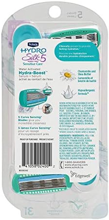 Schick Hydro Silk Disposable Razors for Women, 3 Count (Pack of 2)