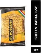 LA MODERNA, Shells, Made with Durum Wheat Semolina, Enriched with Vitamins and Iron, Traditional Mexican Pasta, 16 oz